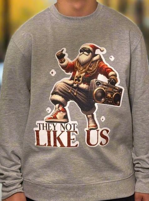 "Not Like Us" Santa Sweatshirt
