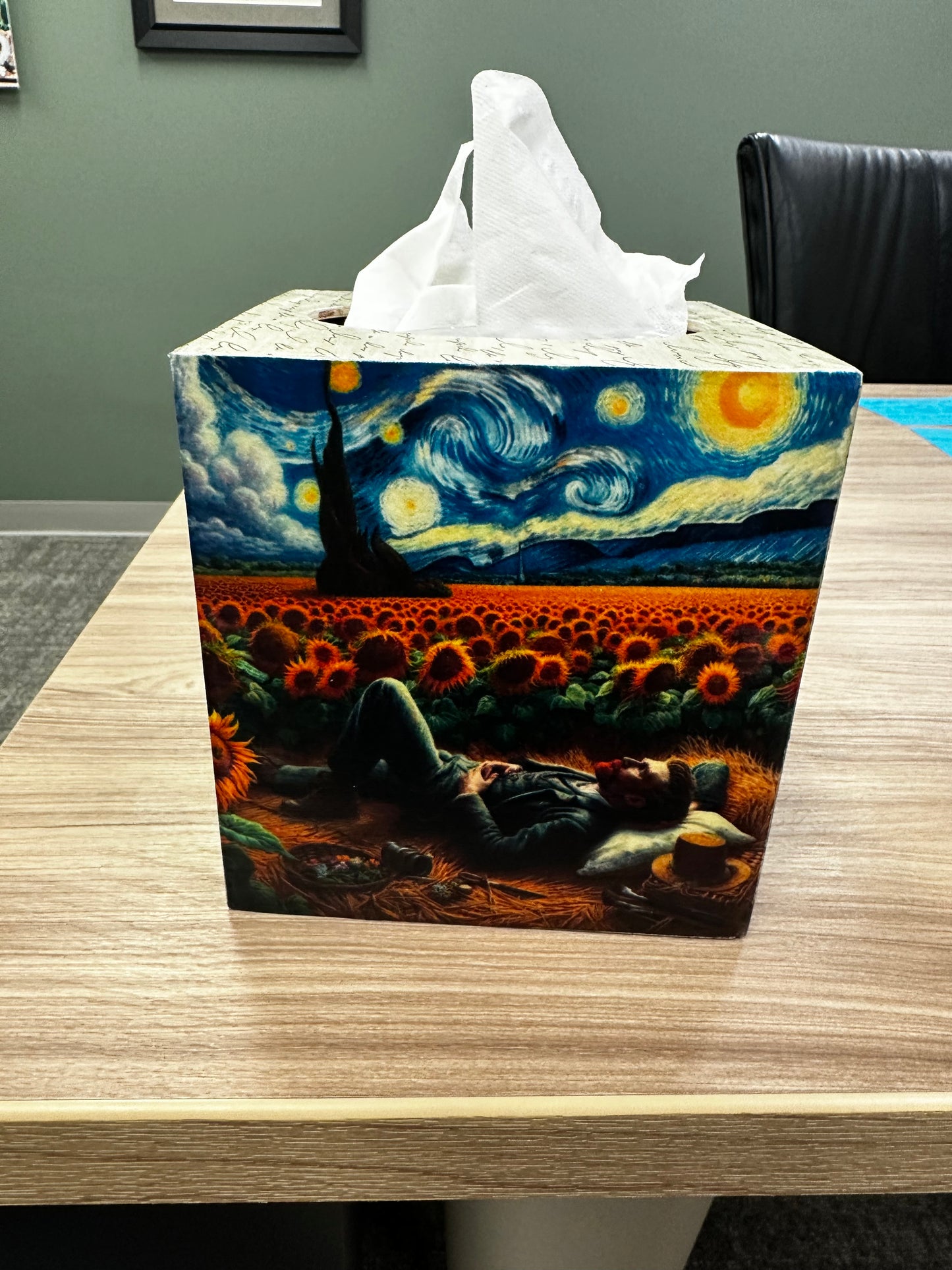 Hand-crafted Wooden Tissue Box Cover