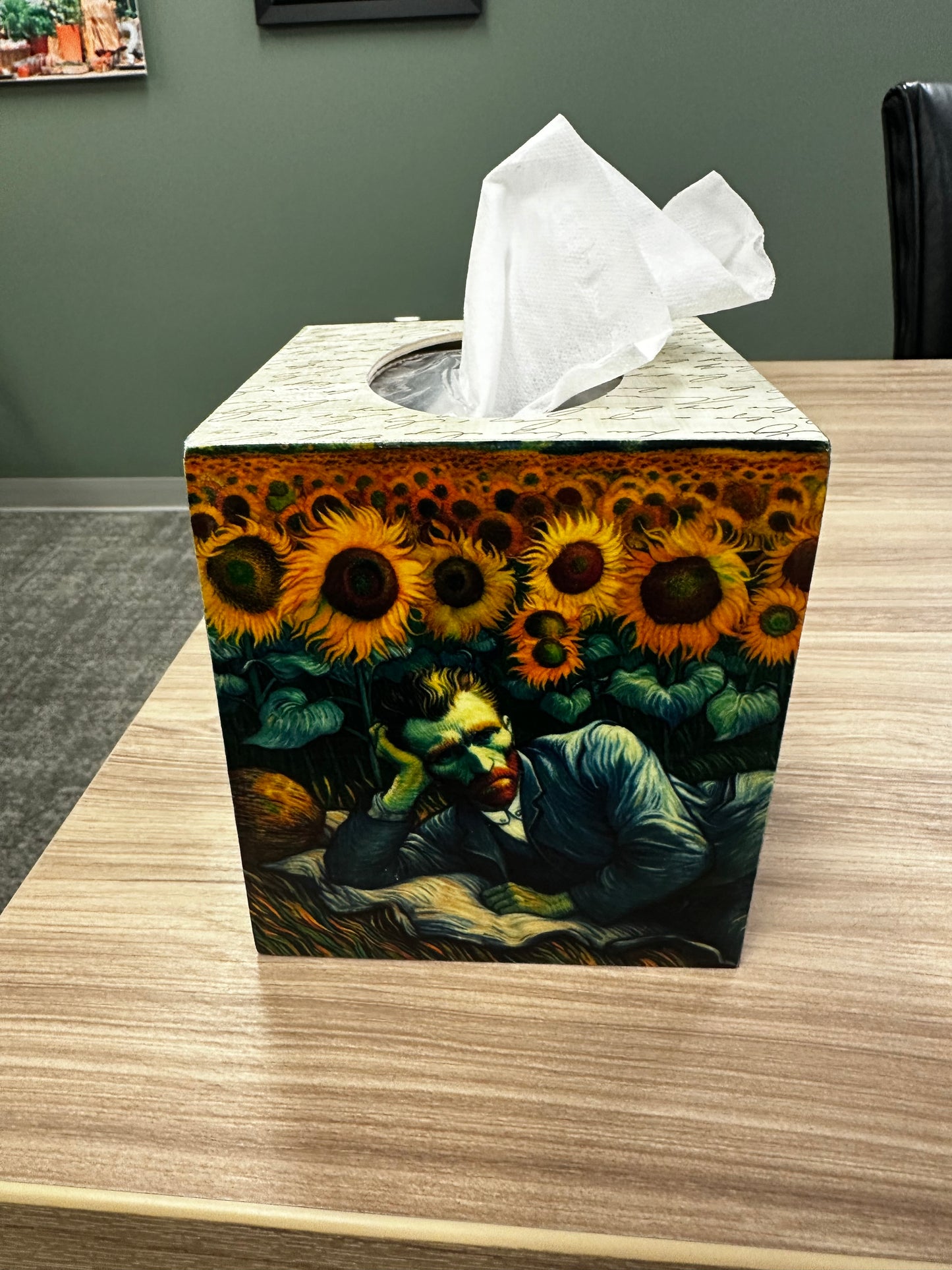 Hand-crafted Wooden Tissue Box Cover